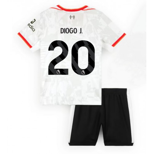 Dres Liverpool Diogo Jota #20 Rezervni za djecu 2024-25 Kratak Rukav (+ kratke hlače)